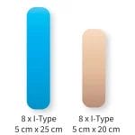 Kinesiologi Tejp Precut - handled (8-pack)