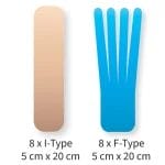 Kinesiologi Tejp Precut - fot (8-pack)