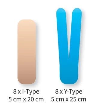 Kinesiology Tape Precut - Baksida (8-pack)