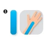 Kinesiologi Tejp Precut - handled (8-pack)