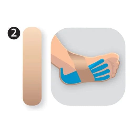 Kinesiologi Tejp Precut - fot (8-pack)