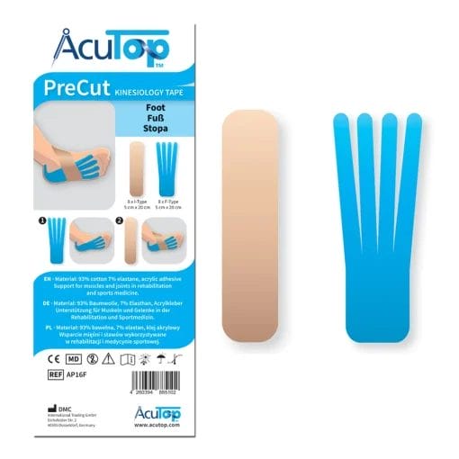 Kinesiologi Tejp Precut - fot (8-pack)