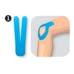 Kinesiology Tape Precut - Knä (8-pack)